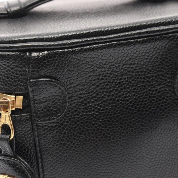 CHANEL Black Caviar Leather Logo Bag - Picture 8 of 10